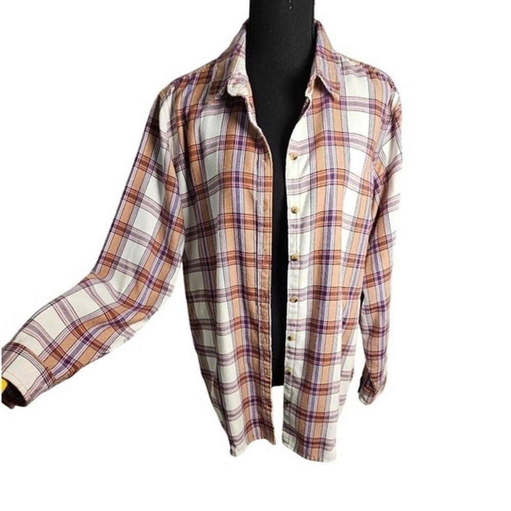 Jach's Girlfriend New York Button Up Mid-Weight Flannel Large